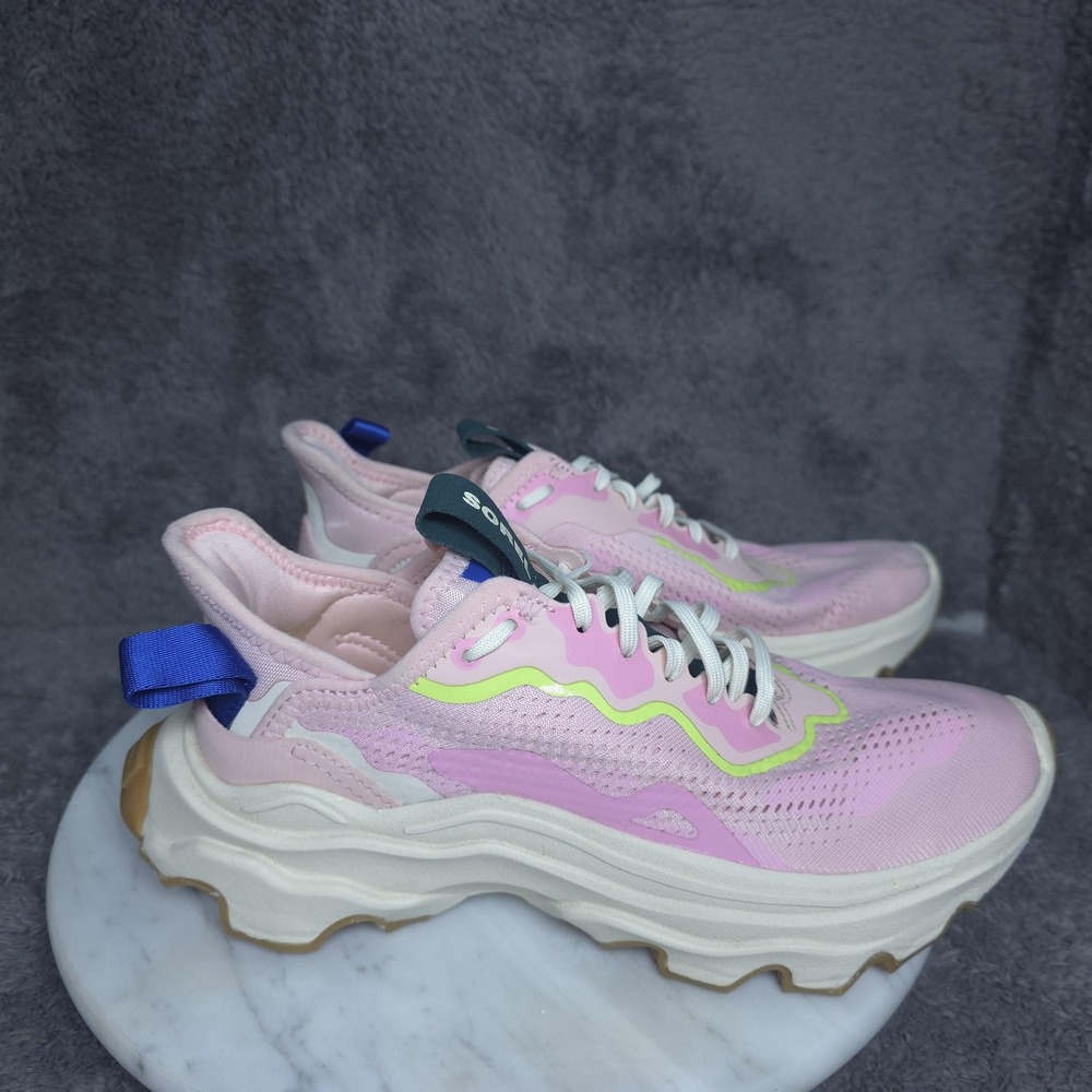 Sorel Shoes Womens Size 7 Pink Mesh Kinetic Impact Lace Sneakers NL4689-688